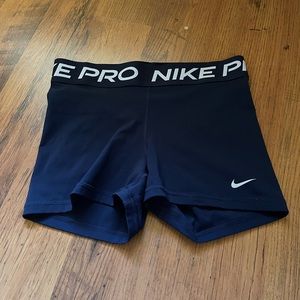 Dark blue high waisted shorts